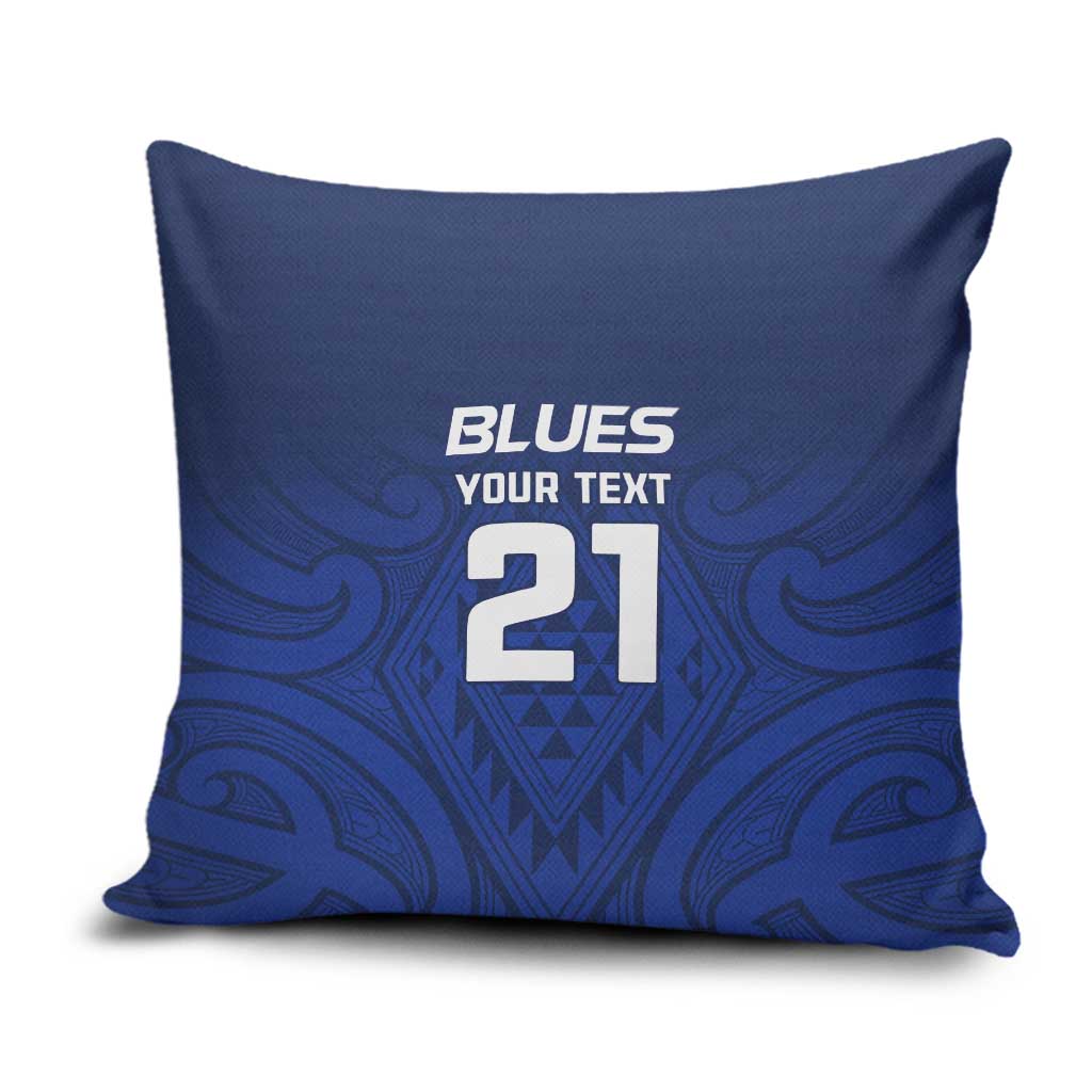 New Zealand Rugby Pacific Custom Pillow Cover Kahurangi Auckland All Blue - Polynesian Pride