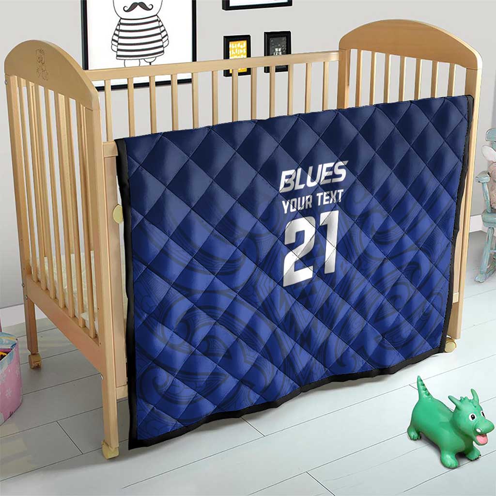 New Zealand Rugby Pacific Custom Quilt Kahurangi Auckland All Blue