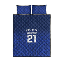 New Zealand Rugby Pacific Custom Quilt Bed Set Kahurangi Auckland All Blue
