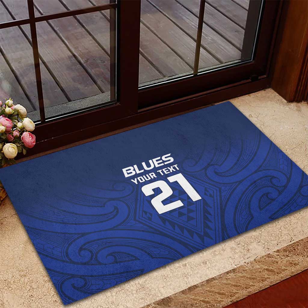 New Zealand Rugby Pacific Custom Rubber Doormat Kahurangi Auckland All Blue