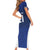 New Zealand Rugby Pacific Custom Short Sleeve Bodycon Dress Kahurangi Auckland All Blue