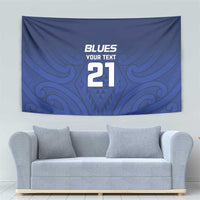 New Zealand Rugby Pacific Custom Tapestry Kahurangi Auckland All Blue