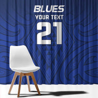 New Zealand Rugby Pacific Custom Window Curtain Kahurangi Auckland All Blue