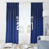 New Zealand Rugby Pacific Custom Window Curtain Kahurangi Auckland All Blue