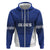 New Zealand Rugby Pacific Custom Zip Hoodie Kahurangi Auckland All Blue