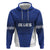 New Zealand Rugby Pacific Custom Zip Hoodie Kahurangi Auckland All Blue