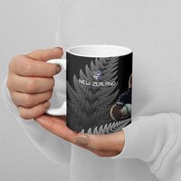 New Zealand Rugby Custom Ceramic Mug Glory Be To Black Silver-fern - Polynesian Pride
