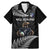 New Zealand Rugby Custom Family Matching Mermaid Dress and Hawaiian Shirt Glory Be To Black Silver-fern - Polynesian Pride