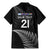 New Zealand Rugby Custom Family Matching Mermaid Dress and Hawaiian Shirt Glory Be To Black Silver-fern - Polynesian Pride