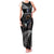 New Zealand Rugby Custom Family Matching Tank Maxi Dress and Hawaiian Shirt Glory Be To Black Silver-fern - Polynesian Pride