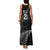 New Zealand Rugby Custom Family Matching Tank Maxi Dress and Hawaiian Shirt Glory Be To Black Silver-fern - Polynesian Pride