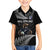 New Zealand Rugby Custom Family Matching Tank Maxi Dress and Hawaiian Shirt Glory Be To Black Silver-fern - Polynesian Pride