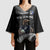 New Zealand Rugby Custom Kimono Sleeve Blouse Glory Be To Black Silver-fern - Polynesian Pride