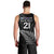 New Zealand Rugby Custom Men Tank Top Glory Be To Black Silver-fern - Polynesian Pride