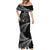New Zealand Rugby Custom Mermaid Dress Glory Be To Black Silver-fern - Polynesian Pride