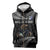 New Zealand Rugby Custom Sleeveless Zip Hoodie Glory Be To Black Silver-fern - Polynesian Pride