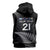 New Zealand Rugby Custom Sleeveless Zip Hoodie Glory Be To Black Silver-fern - Polynesian Pride