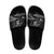 New Zealand Rugby Custom Slide Sandals Glory Be To Black Silver-fern - Polynesian Pride