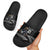 New Zealand Rugby Custom Slide Sandals Glory Be To Black Silver-fern - Polynesian Pride