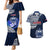 Samoa Rugby Couples Matching Mermaid Dress and Hawaiian Shirt Proud Samoa World Cup 2023 LT9 Blue - Polynesian Pride