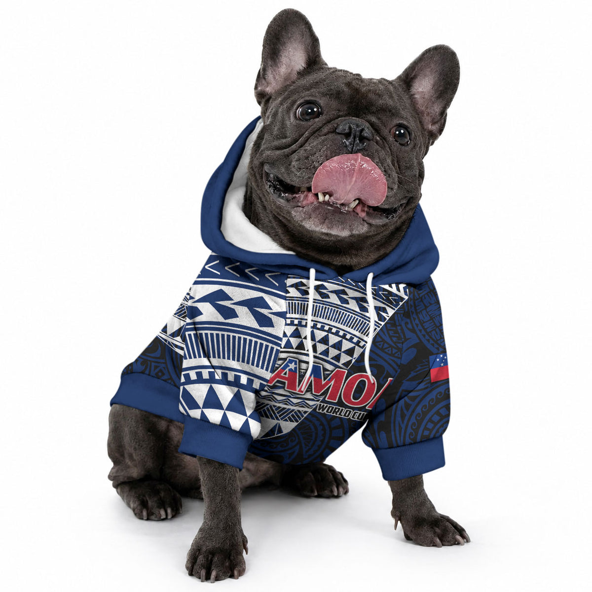 Samoa Rugby Pet Hoodie Proud Samoa World Cup 2023 LT9 - Polynesian Pride