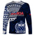 Custom Samoa Rugby Long Sleeve Shirt Proud Samoa World Cup 2023 LT9 Unisex Blue - Polynesian Pride