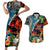 Hawaii Strong Maui Wildfire Couples Matching Short Sleeve Bodycon Dress and Hawaiian Shirt Pray For Lahaina Maui LT9 Black - Polynesian Pride