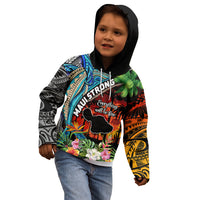 Hawaii Strong Maui Wildfire Kid Hoodie Pray For Lahaina Maui LT9 - Polynesian Pride