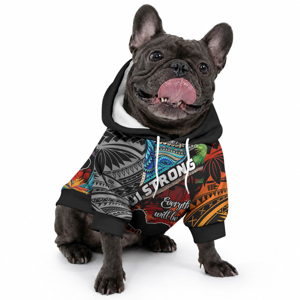 Hawaii Strong Maui Wildfire Pet Hoodie Pray For Lahaina Maui LT9 - Polynesian Pride