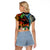 Hawaii Strong Maui Wildfire Raglan Cropped T Shirt Pray For Lahaina Maui LT9 - Polynesian Pride