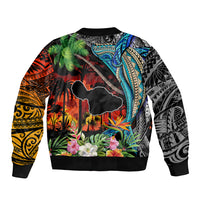 Personalised Hawaii Strong Maui Wildfire Bomber Jacket Pray For Lahaina Maui LT9 - Polynesian Pride
