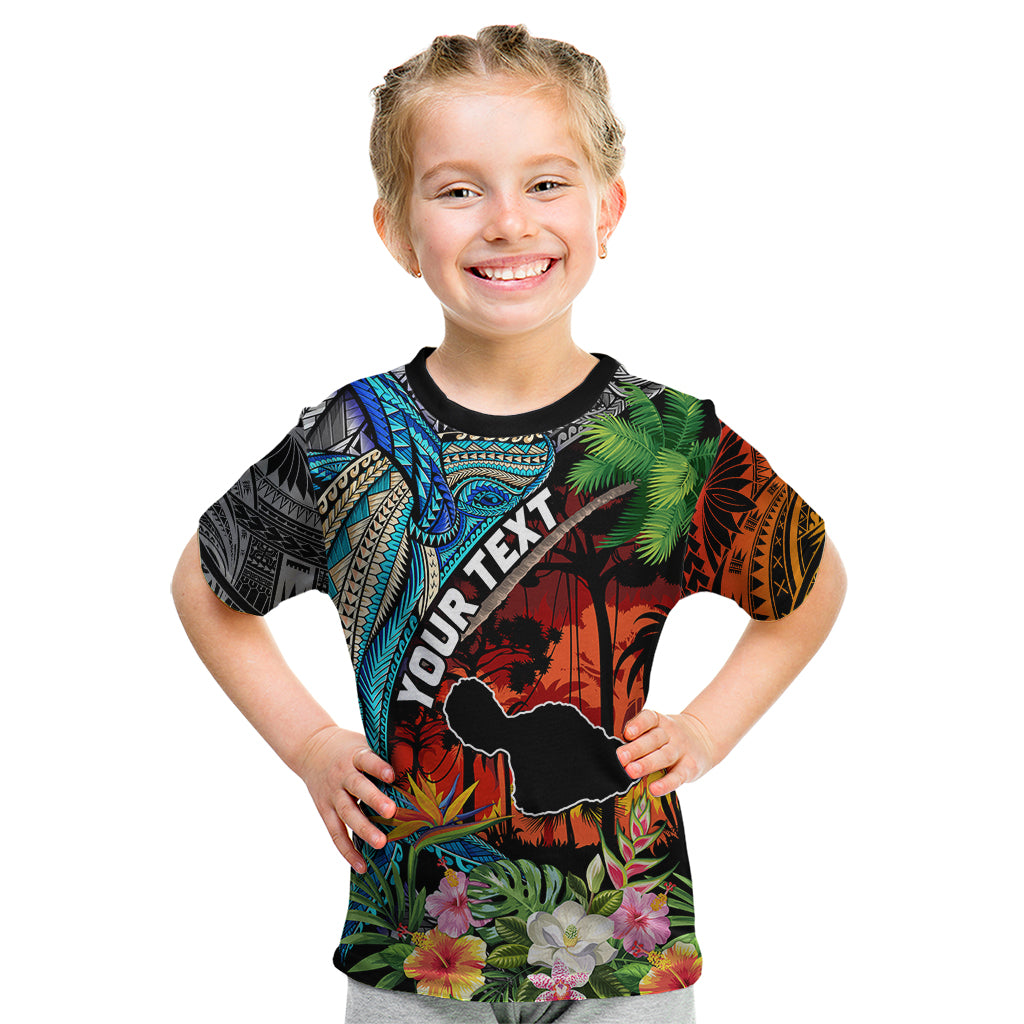 Personalised Hawaii Strong Maui Wildfire Kid T Shirt Pray For Lahaina Maui LT9 Black - Polynesian Pride