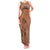 Hawaii Strong Maui Wildfire Tank Maxi Dress No1 LT9 Women Gold - Polynesian Pride