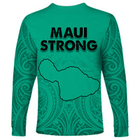 Hawaii Strong Maui Wildfire Long Sleeve Shirt No2 LT9 - Polynesian Pride