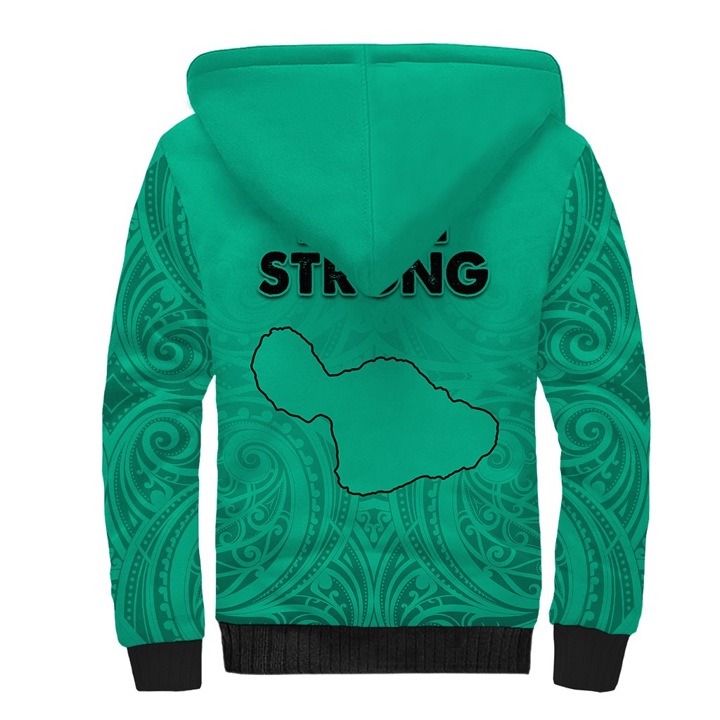 Hawaii Strong Maui Wildfire Sherpa Hoodie No2 LT9 - Polynesian Pride