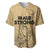 Hawaii Strong Maui Wildfire Baseball Jersey No3 LT9 Nude - Polynesian Pride