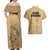 Hawaii Strong Maui Wildfire Couples Matching Off Shoulder Maxi Dress and Hawaiian Shirt No3 LT9 - Polynesian Pride