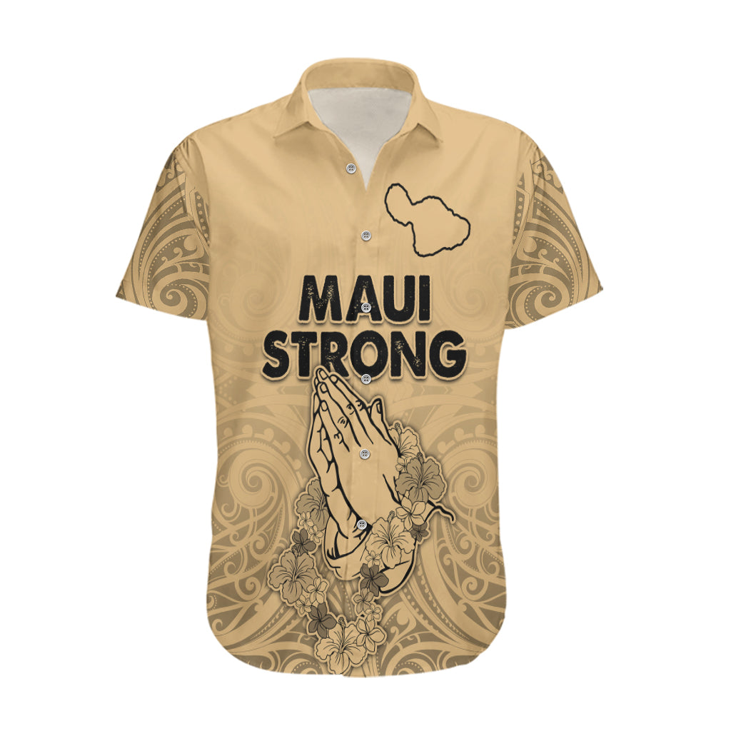 Hawaii Strong Maui Wildfire Hawaiian Shirt No3 LT9 Nude - Polynesian Pride