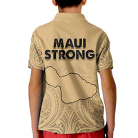 Hawaii Strong Maui Wildfire Kid Polo Shirt No3 LT9 - Polynesian Pride