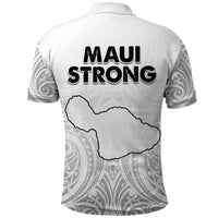 Hawaii Strong Maui Wildfire Polo Shirt No4 LT9 - Polynesian Pride