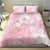 Japan Sakura Floral with Polynesian Vibe Bedding Set