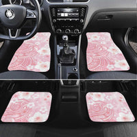 Japan Sakura Floral with Polynesian Vibe Car Mats