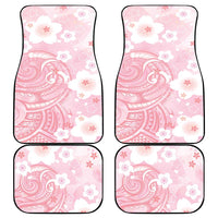Japan Sakura Floral with Polynesian Vibe Car Mats
