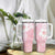 Japan Sakura Floral with Polynesian Vibe Tumbler With Handle