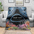 Personalised Nukuoro Micronesia Atoll Blanket with Pacific Coral Reef