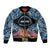 Personalised Nukuoro Micronesia Atoll Bomber Jacket with Pacific Coral Reef