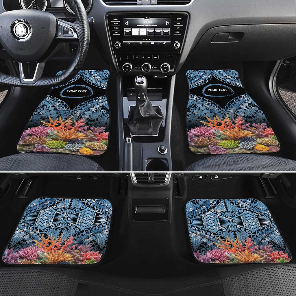 Personalised Nukuoro Micronesia Atoll Car Mats with Pacific Coral Reef