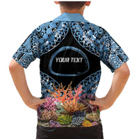Personalised Nukuoro Micronesia Atoll Family Matching Mermaid Dress and Hawaiian Shirt with Pacific Coral Reef LT9 - Polynesian Pride