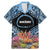 Personalised Nukuoro Micronesia Atoll Family Matching Mermaid Dress and Hawaiian Shirt with Pacific Coral Reef