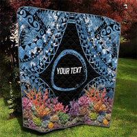 Personalised Nukuoro Micronesia Atoll Quilt with Pacific Coral Reef LT9 - Polynesian Pride